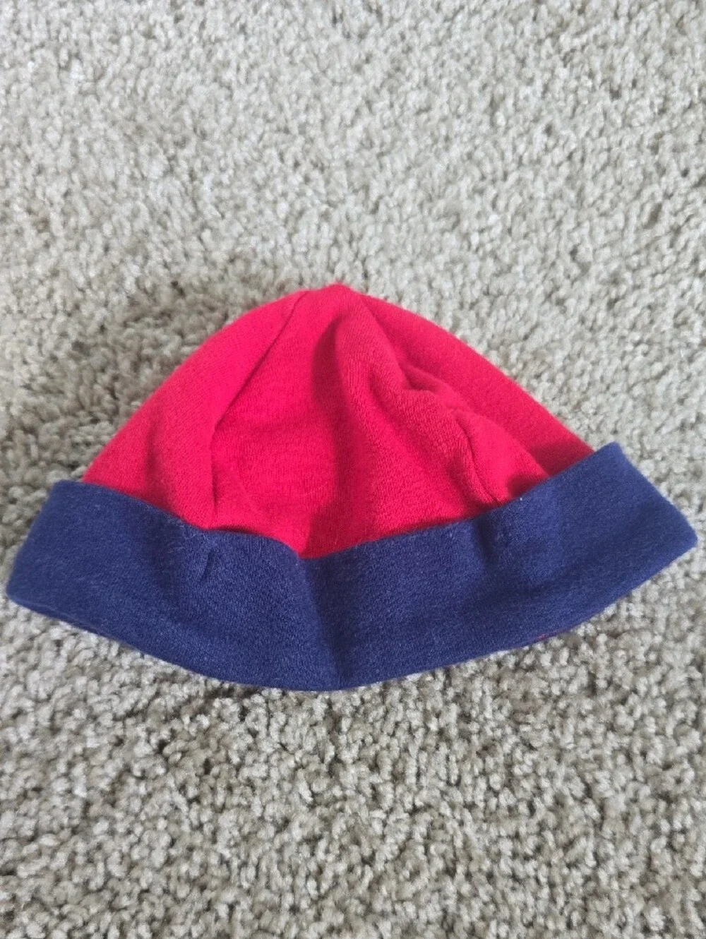 Red & Navy Baby Bucket Hat with Patriotic Mickey Accent